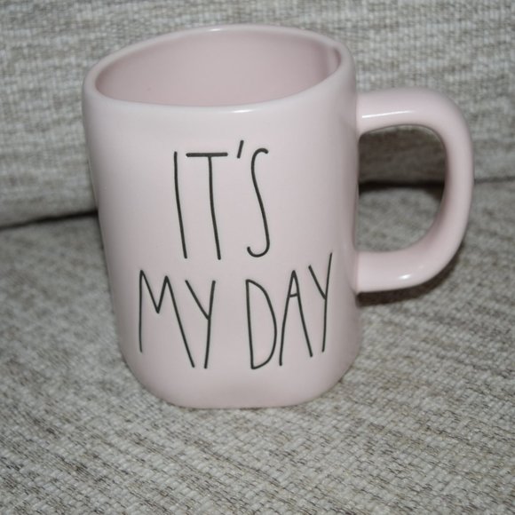 NEW RAE DUNN Artisan by Magneta BIRTHDAY It's My Day Ceramic Coffee Mug Cup Pink - Picture 2 of 9